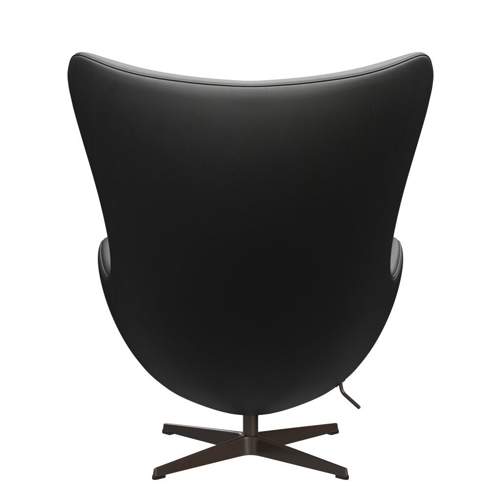 Fritz Hansen The Egg Lounge Chair Leder, Brown Bronze/Essential Black