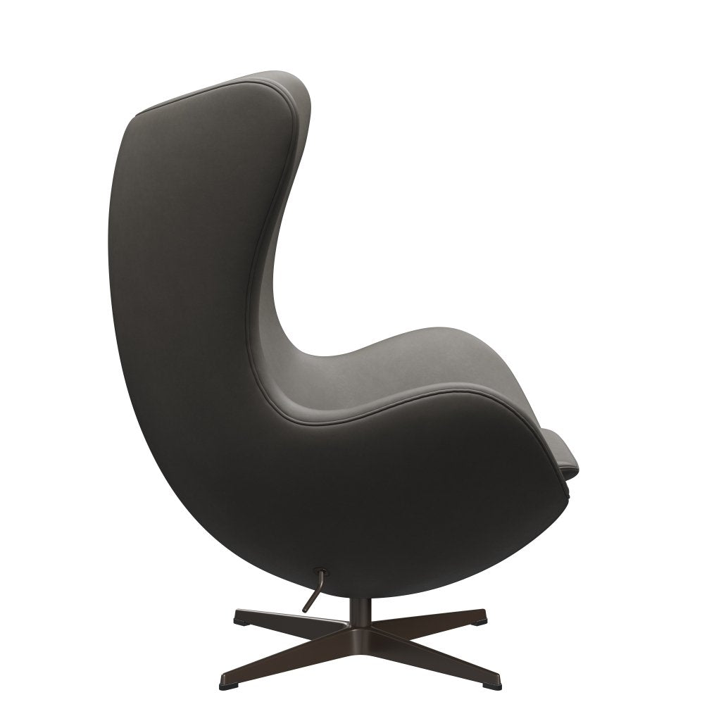 Fritz Hansen The Egg Lounge Chair Leder, Braun Bronze/Essential Lava