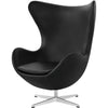  The Egg Lounge Chair Leather Elegance Black