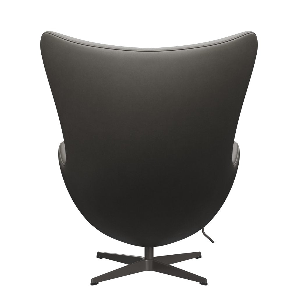 Fritz Hansen The Egg Lounge Chair Leder, Warm Graphite/Essential Lava