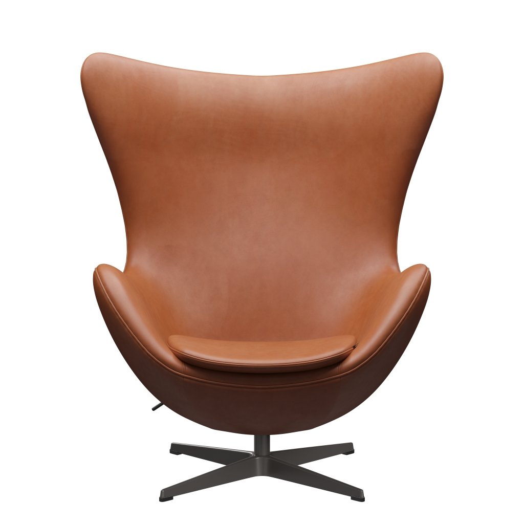 Fritz Hansen Der Egg Lounge Chair, warme Graphit/Grace Walnuss