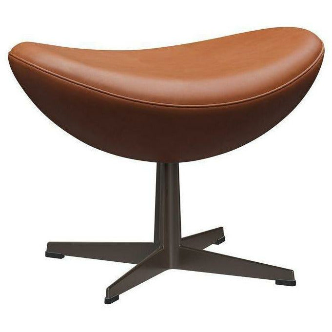 Fritz Hansen De eierkruk leer, bruine bronzen/gratie walnoot