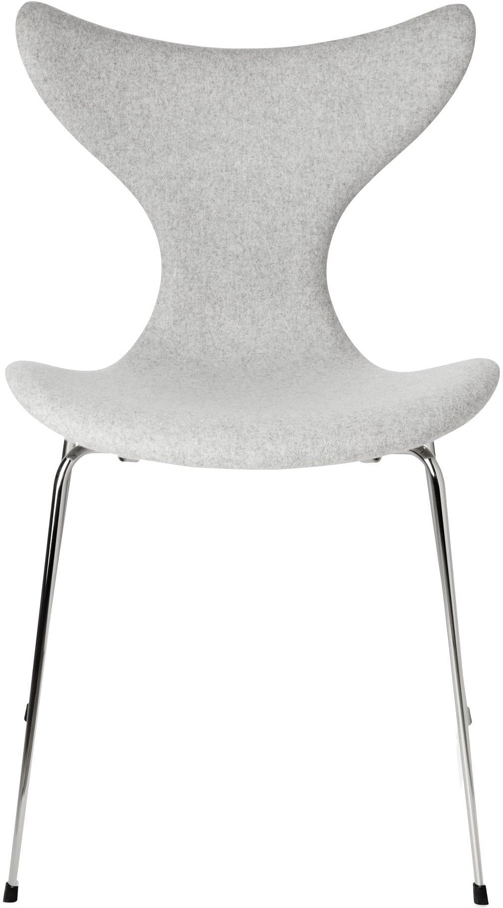 Fritz Hansen The Lily Chair Vollpolsterung Stoff, Divina Melange Hellgrau