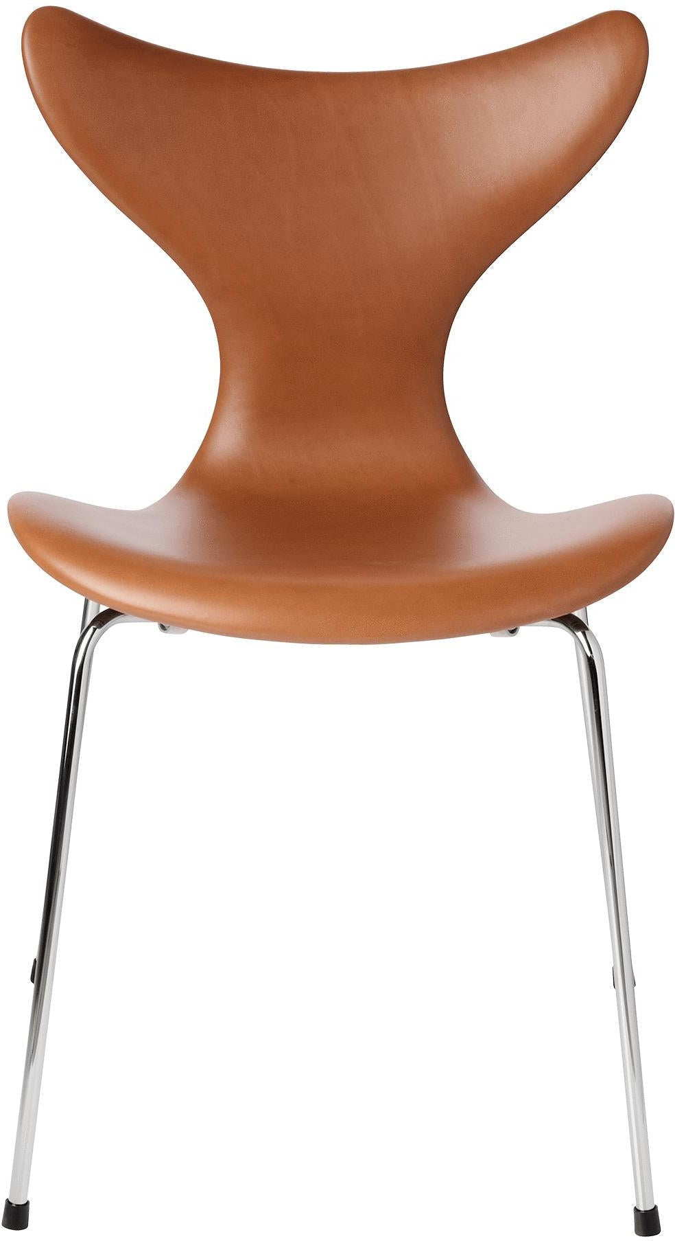 Fritz Hansen The Lily Chair Voll gepolstert Leder, Elegance Walnuss