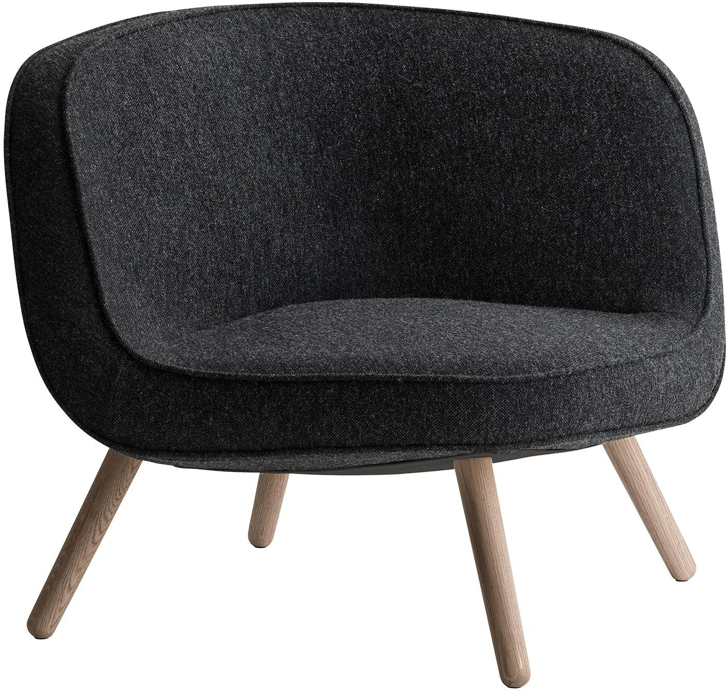 Fritz Hansen Via57 Lounge Chair, Hallingdal Schwarz