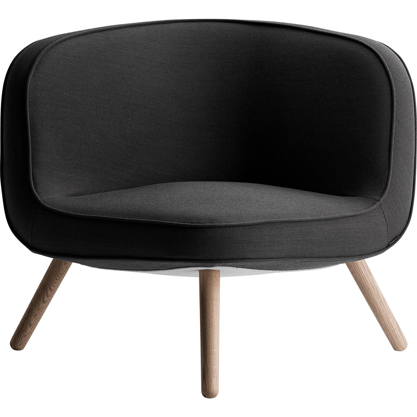 Fritz Hansen Via57 Lounge Chair, Steelcut Trio Dunkelbraun