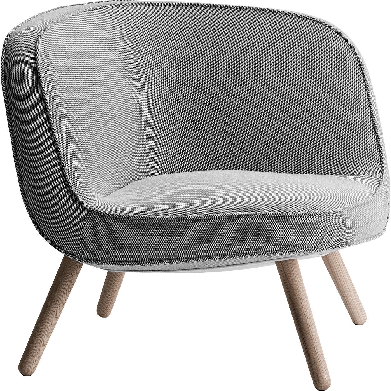 Fritz Hansen Via57 Lounge stoel, SteelCut Trio Salt & Pepper