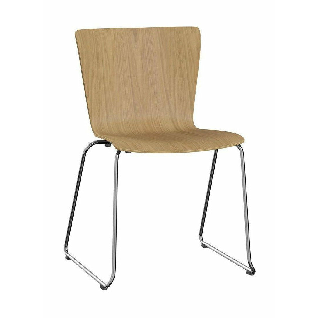 Fritz Hansen Vico Duo Vm114 Stuhl Eiche, Chrom/Eiche braun