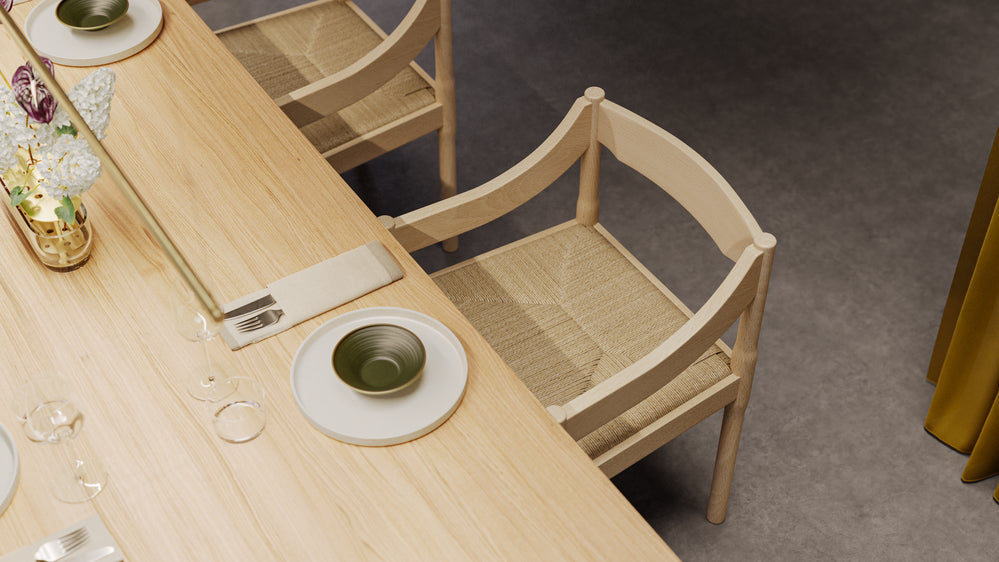 Fritz Hansen VM120 Karme stoel, Beech