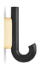 Gejst Hook Mini Hook, Black Oak/Brass