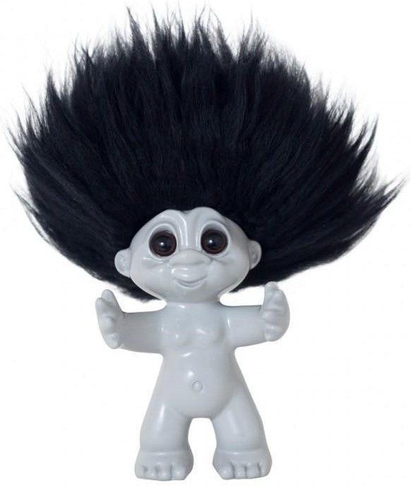 [product_category]-Goodlucktroll Light Grey/ Black Hair, 9cm-Goodlucktroll-5711336000958-92987-GOO-1