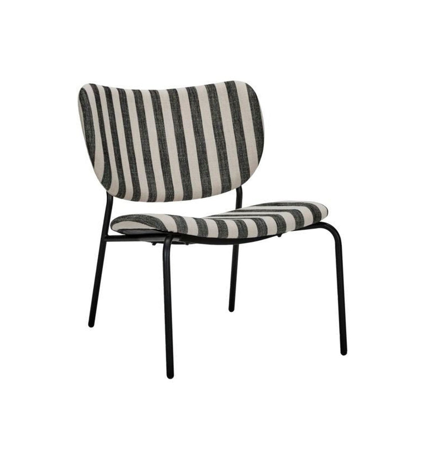 House Doctor Lounge Chair, Hdlonga, Schwarz/Off-White