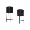 Hübsch Airy Pots Set Of 2, Black