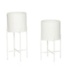 Hübsch Airy Pots Set Of 2, White