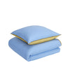 Hübsch Aki Bed Linen 80/200, Blue/Yellow