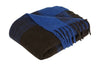 Hübsch Inlet Throw, Blue/Brown