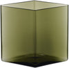 Iittala Ruutu Vase Moss Green, 18cm