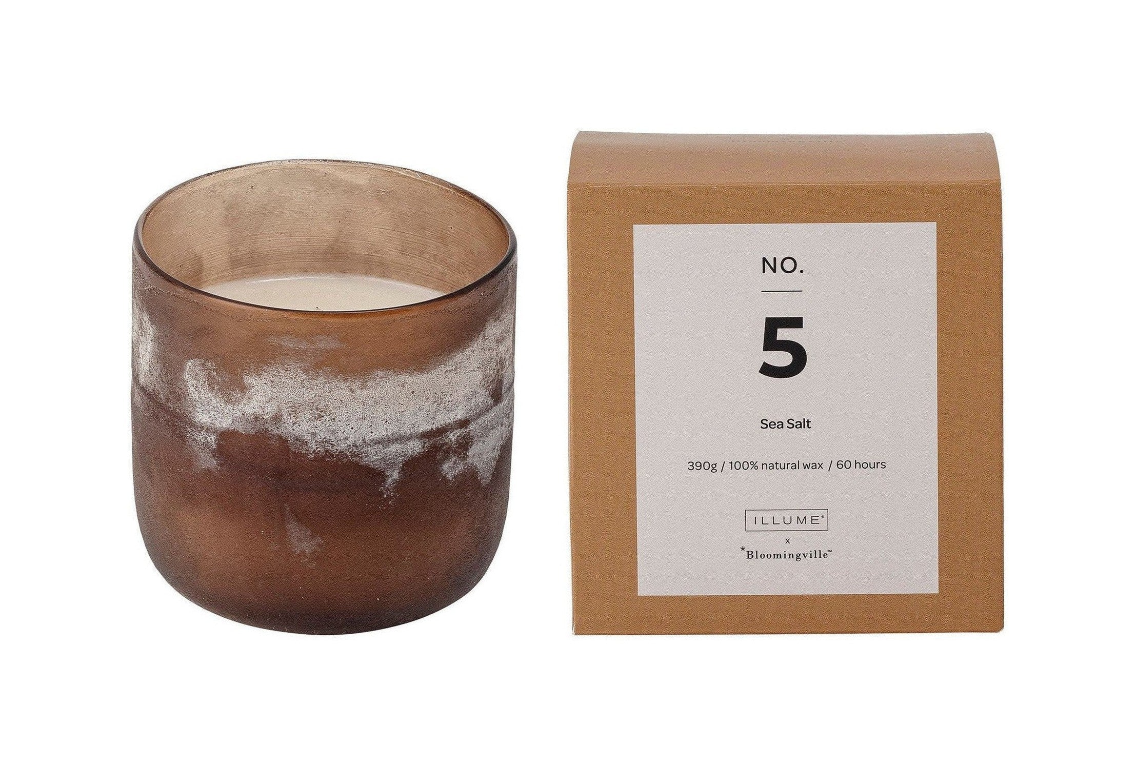 [product_category]-Illume X Bloomingville NO.5-Sea Salt Scent Candle, Brown, Wax-Illume X Bloomingville-5711173267842-82052405-BLO-1