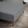 Juna Percale Box Sheet Grey, 160x30x200 Cm