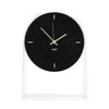 Kartell Air Du Temps Clock, Crystal/Black