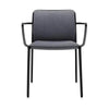 Kartell Audrey Soft Armchair, Black/Grey