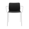 Kartell Audrey Soft Armchair, White/Black