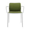 Kartell Audrey Soft Armchair, White/Green