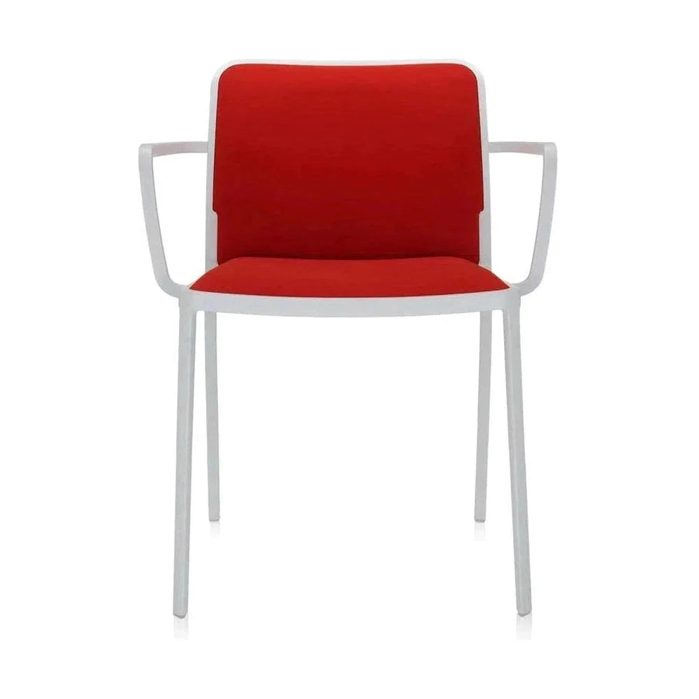 [product_category]-Kartell Audrey Soft Armchair, White/Red-Kartell-8058967162134-05976BG-KAR-1