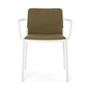 Kartell Audrey Soft Noma Armchair, White/Mustard