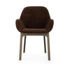 Kartell Clap Aquaclean Armchair, Taupe/Brick Red