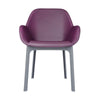 Kartell Clap Pvc Armchair, Grey/Plum