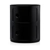 Kartell Componibili Classic Container 2 Elements, Black