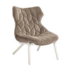 Kartell Foliage Armchair Velvet, White/Taupe