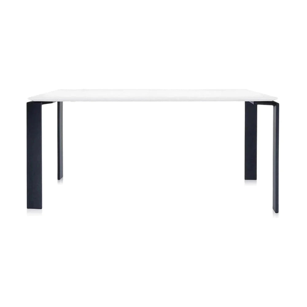 [product_category]-Kartell Four Soft Touch Desk 158x79 Cm, Black/White-Kartell-8058967225303-0450284-KAR-1