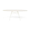 Kartell Glossy Table Oval Outdoor, White/White