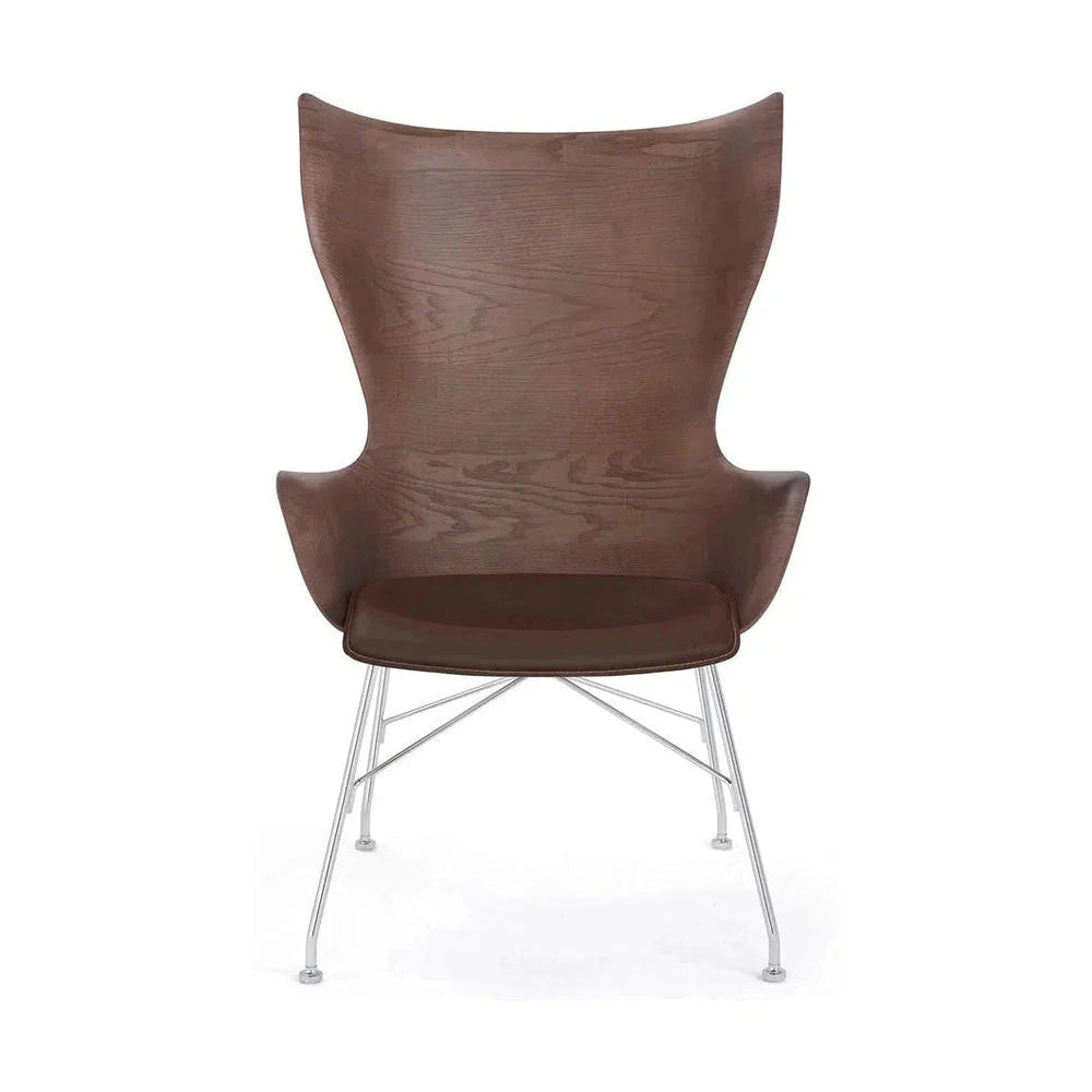 [product_category]-Kartell K/Wood Armchair Leather, Dark Wood/Chrome-Kartell-8058967295214-04917SC-KAR-1