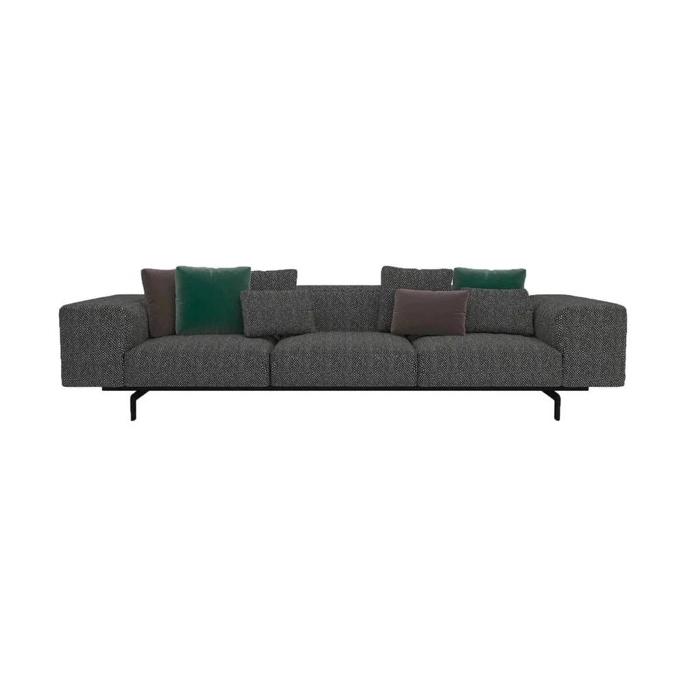 [product_category]-Kartell Largo 3 Seater Sofa Gubbio, Grey-Kartell-8058967244571-07160G4-KAR-1