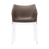 Kartell Madame Ecopelle Armchair, Crystal/Brick Red