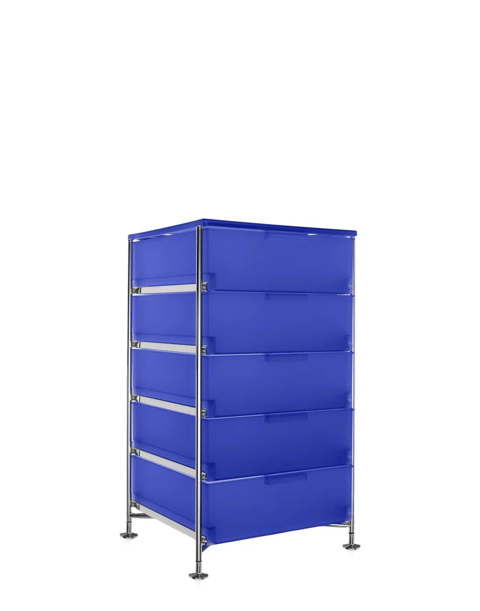 [product_category]-Kartell Mobil 5 Drawer With Feet, Cobalt Blue-Kartell-8058967028201-02035L2-KAR-3