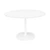 Kartell Multiplo Table Round With Square Base Glass ⌀135 Cm, White