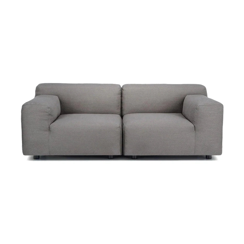 [product_category]-Kartell Plastics Duo 2 Seater Sofa Dx Cotton, Grey-Kartell-8058967078558-0709475-KAR-1