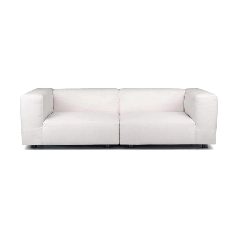 [product_category]-Kartell Plastics Duo 2 Seater Sofa Dx Xl Cotton, White-Kartell-8058967078787-0709870-KAR-1