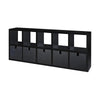 Kartell Polvara Bookcase Rectangular, Black