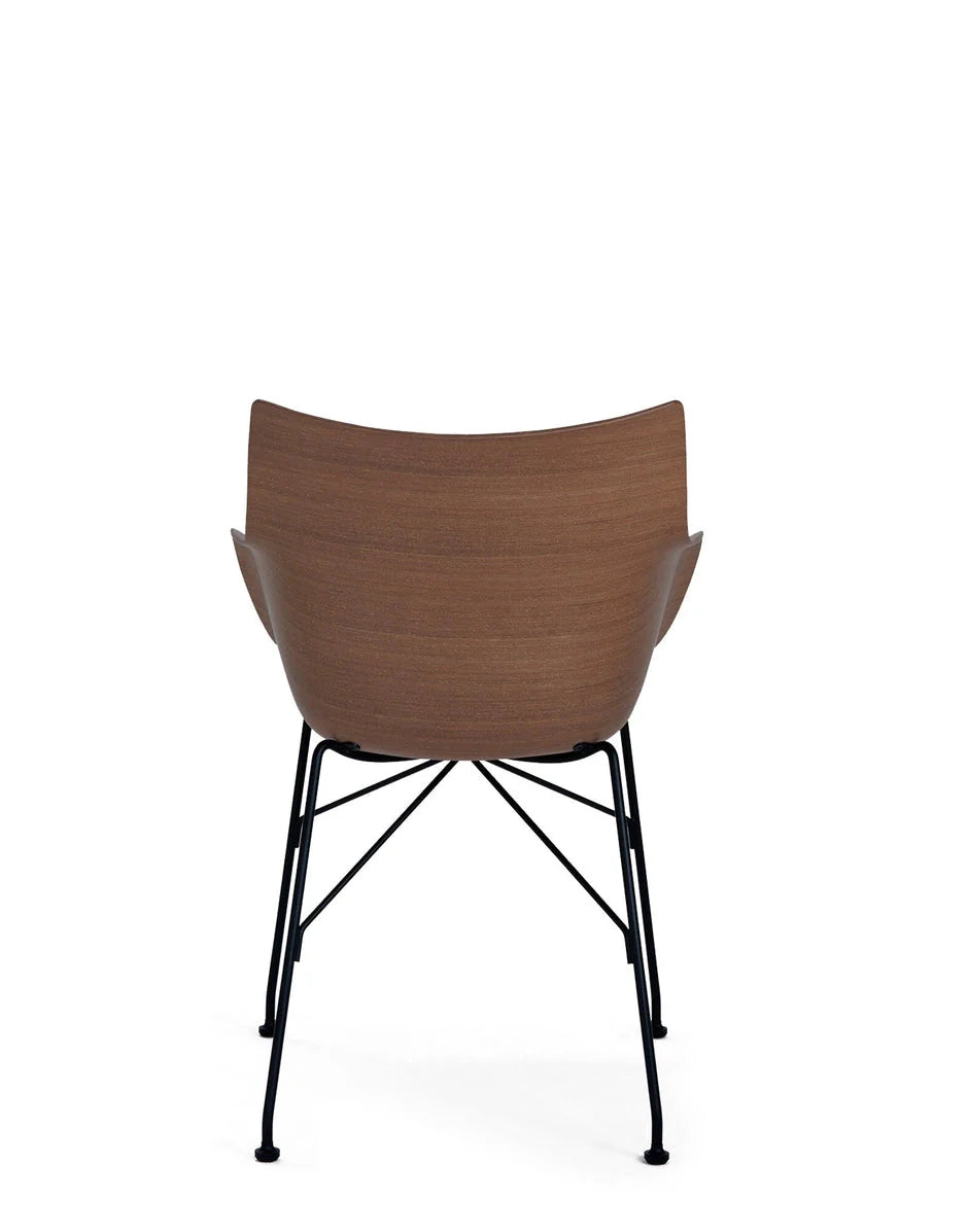 [product_category]-Kartell Q/Wood Armchair Basic Veneer, Dark Wood/Black-Kartell-8058967294934-04913SN-KAR-4