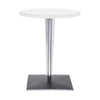 Kartell Top Top Table Round With Square Base ⌀60 Cm, White