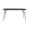 Kartell Viscount Of Wood Table Rectangular, Walnut/Black