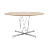 Kartell Viscount Of Wood Table Round, Ash/Chrome