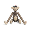 Kay Bojesen Monkey Small Oak/Smoked Oak With Blue Student Cap