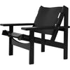  Kø Hunting Chair Oak Black Black Leather