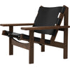  Kø Hunting Chair Oak Smoked Black Leather